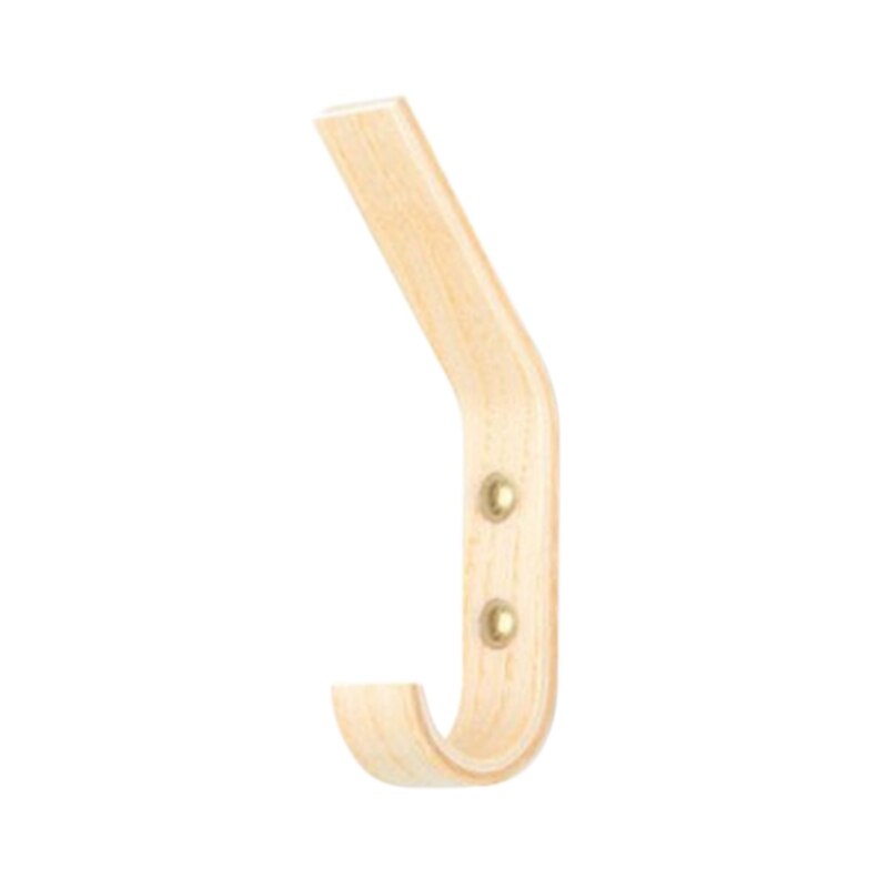 Wanddecoratie kledinghanger kapstok tuinhaak houten haak decoratieve sleutelhanger wandhanger: B