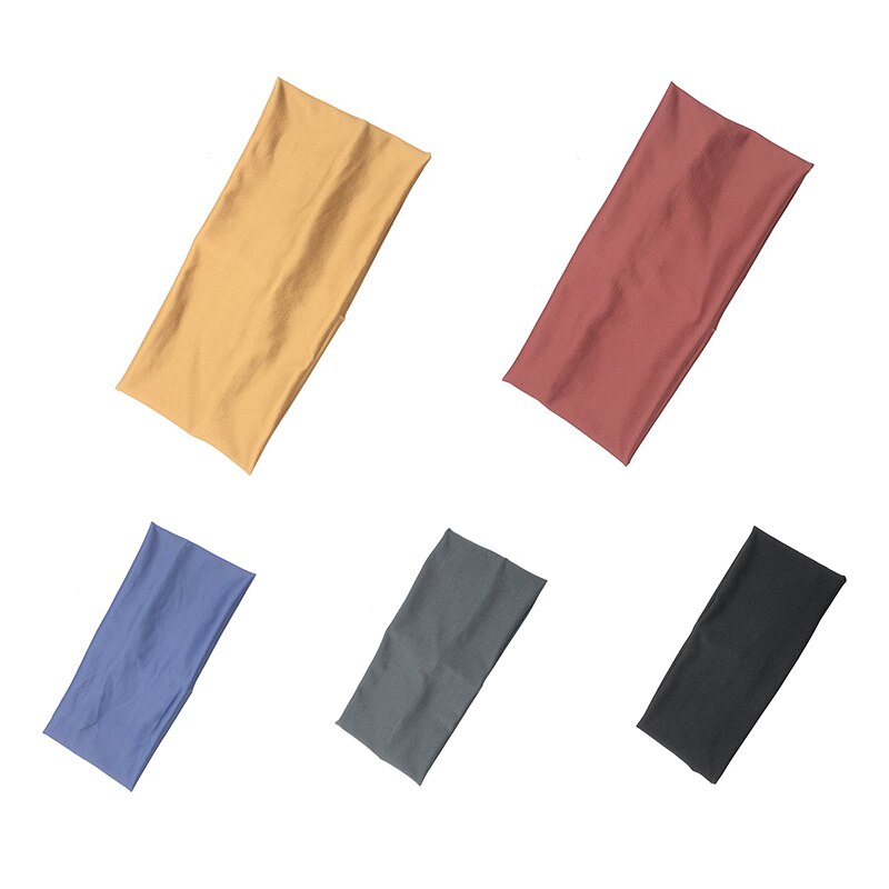 Vrouwen Effen Kleur Zachte Elastische Brede Stretch Elastische Haarband Mode Vrouwen Haarbanden Gym Haaraccessoires