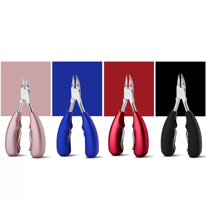 Coupe-ongles pour ongles épais et incarnés, pince à nez recourbé, rainure pour ongles, peau morte