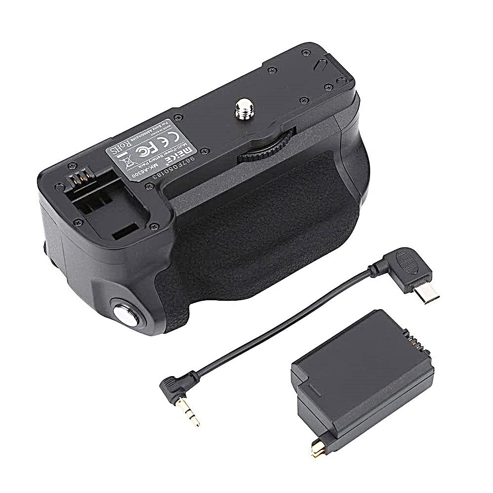 Meike MK-A6300 Vertical Battery Grip for Sony A6100 A6400 A6300 A6000 Mirrorless Camera work with NP-FW50 Lithium battery