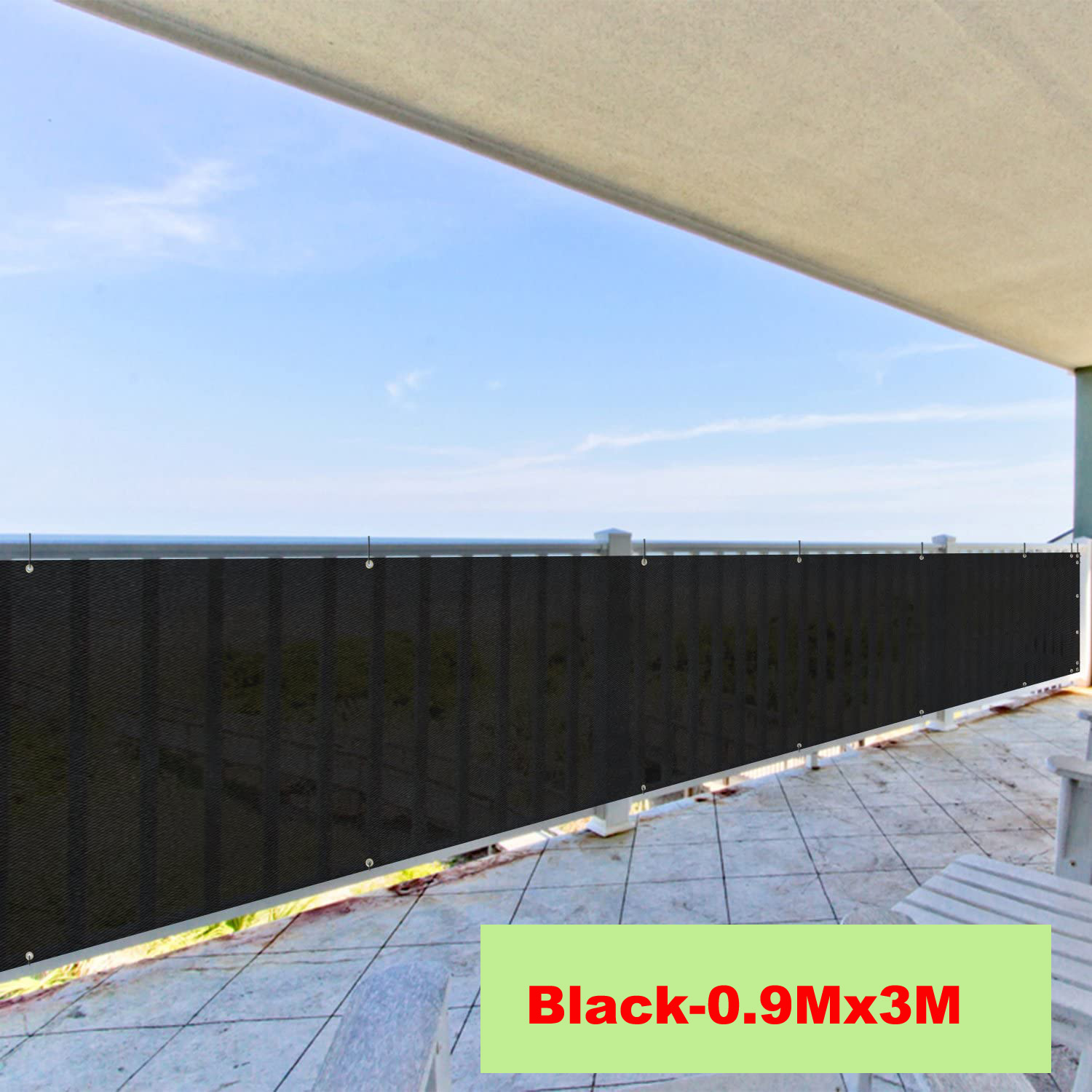 Black Privacy Screen Fence -Heavy Duty Fencing Mesh Shade Net Cover for Wall Garden Backyard Yard , Deck, Balcony: Red