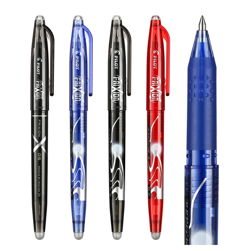 3pcs PILOT Erasable Gel Pens LFB-20EF Frixion 0.5mm for Writing Red Blue Black School Office Supplies Japanese Stationery