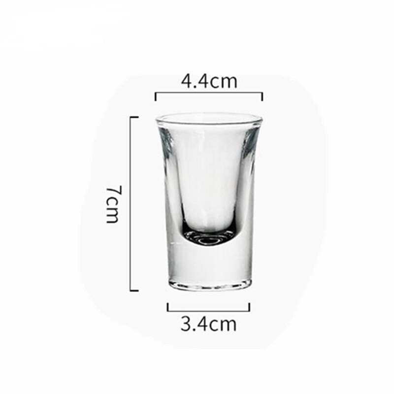Shotglass 25ml - Håndlaget Varmebestandig - Til vodka, Brennevin, Likør