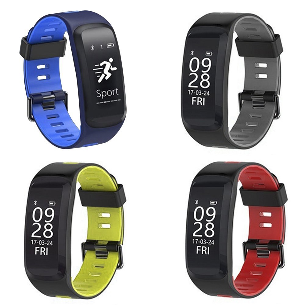 F4 Smart Watch Blood Oxygen Pressure Heart Rate Monitor IP68 Waterproof Fitness Tracker Pedometer Altimeter