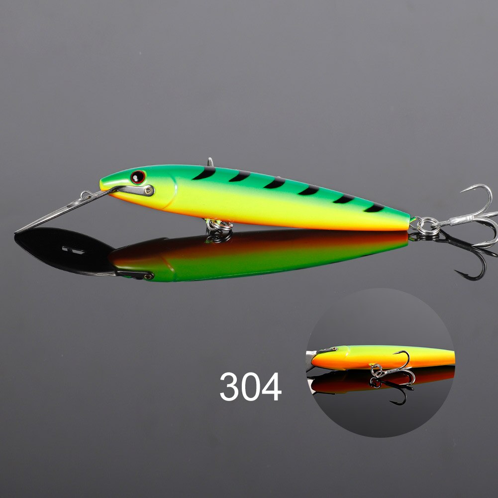 Señuelo de pesca NOEBY Trolling Minnow 130mm 33g 185mm 60g 225mm 76g Wobblers cebo duro Artificial Señuelos de pesca de barcos de agua salada: 40 mm / Polvo perlado