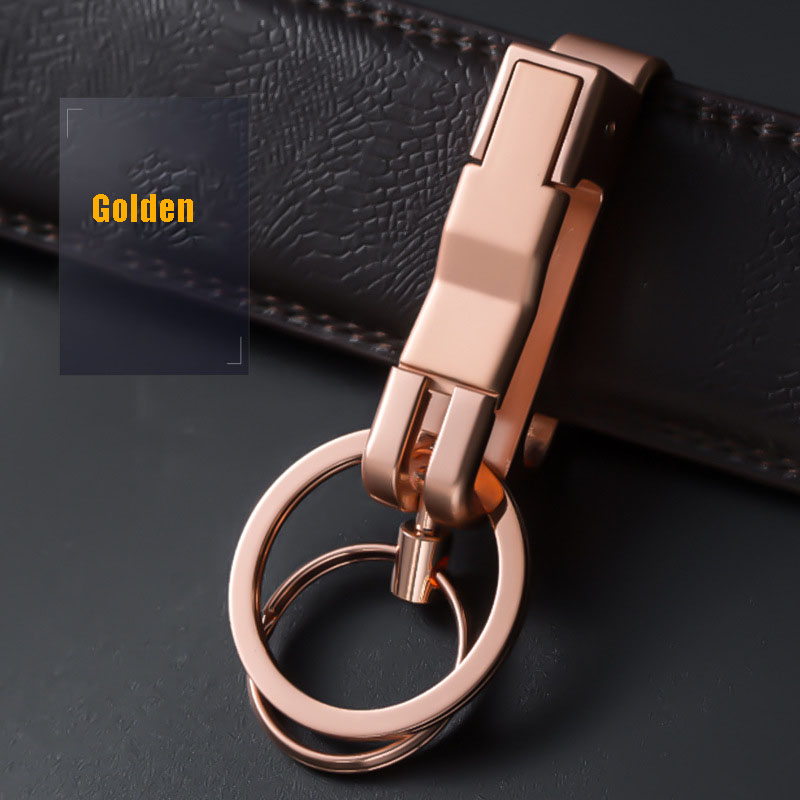 Portachiavi per auto portachiavi portachiavi per auto da uomo in vita portachiavi per auto da appendere regalo per uomo accessori per auto creativi: Black