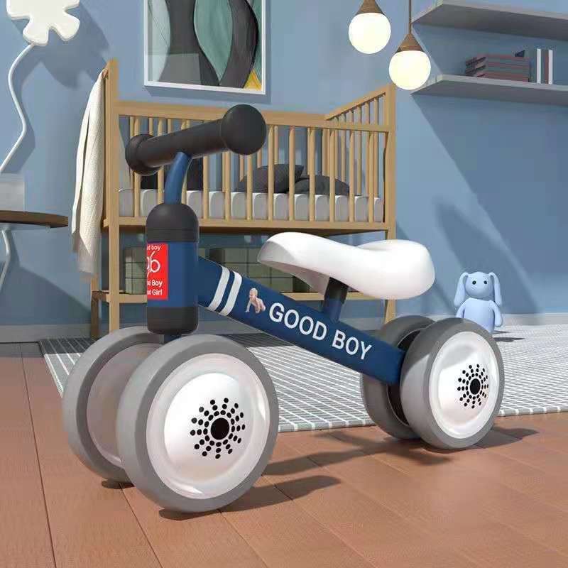 Coche de equilibrio para niños de 1 a 2 años, 2 para bebés, cochecito de bebé, coche de juguete giratorio: Rosa
