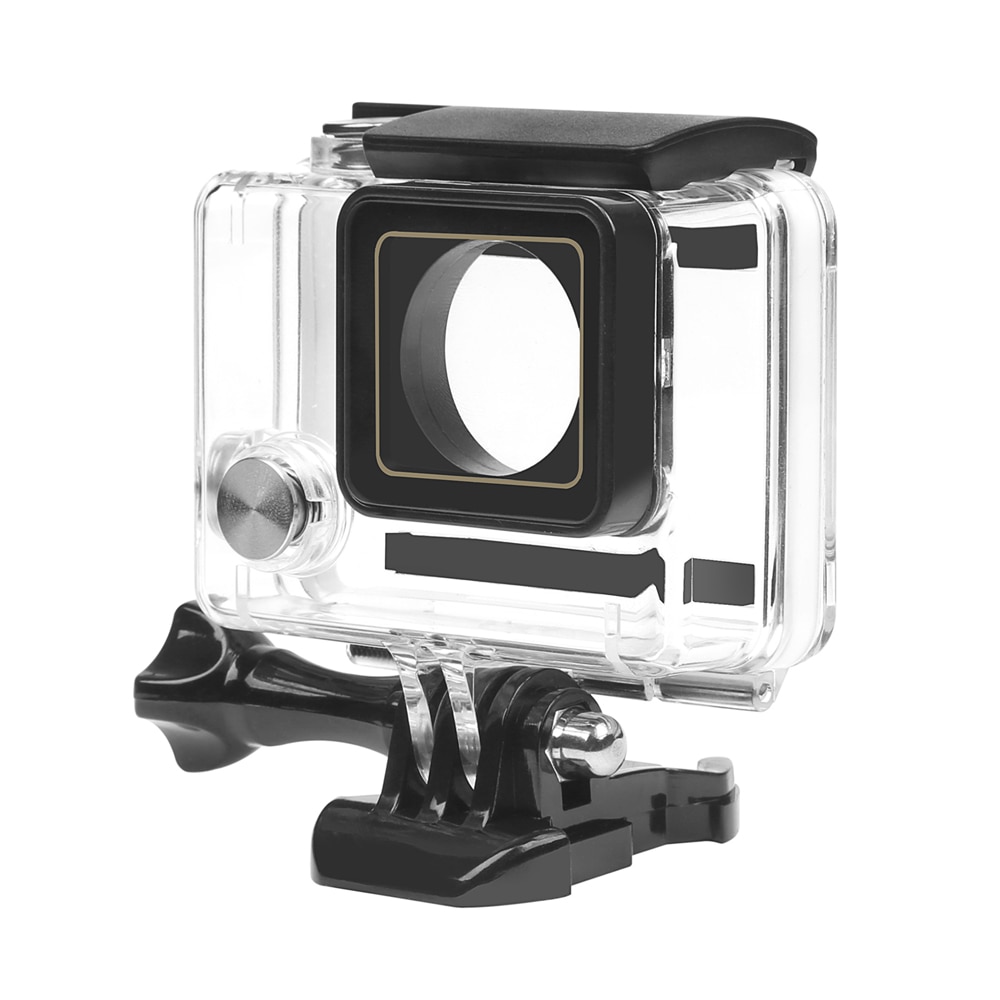 SHOOT suporte de proteção de câmera Go Pro 4, acessório de suporte de capa impermeável de 30m para câmera de ação GoPro Hero 4 3+, protetor preto e preta