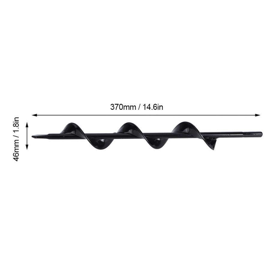 Perceuse à spirale en acier au manganèse | Outil de forage, perceuse, acier au manganèse, planteur de jardin, tarière foret, foret enterré, plantation de trous de forage, pelle: 02