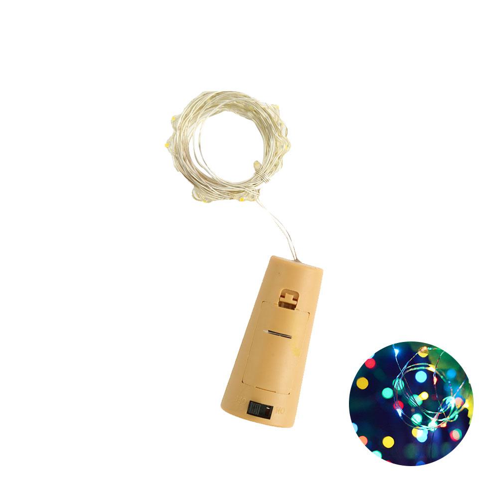 1M 10 LEDs Cork Shaped LED String Light Copper Wire String Fairy Lights for Christmas Party Wedding Bottle Decoration