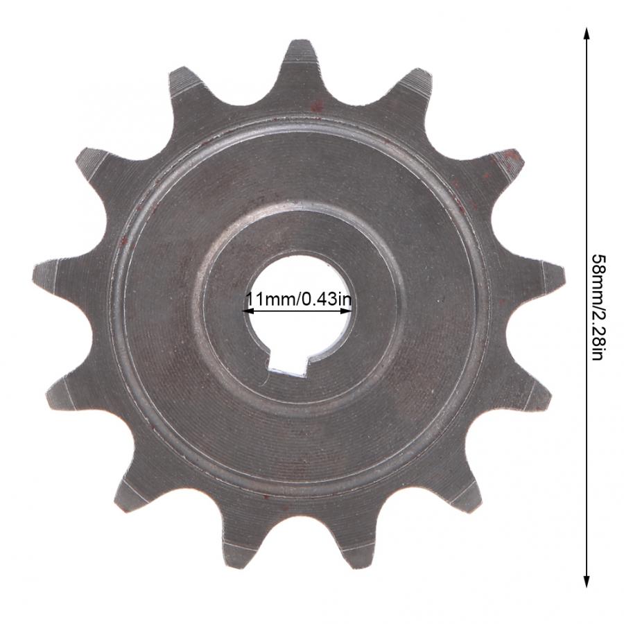 Plato de bicicleta piñón de 13 dientes Universal Motor cadena y rueda de bicicleta piñón de 13 dientes para piezas de bicicleta normal