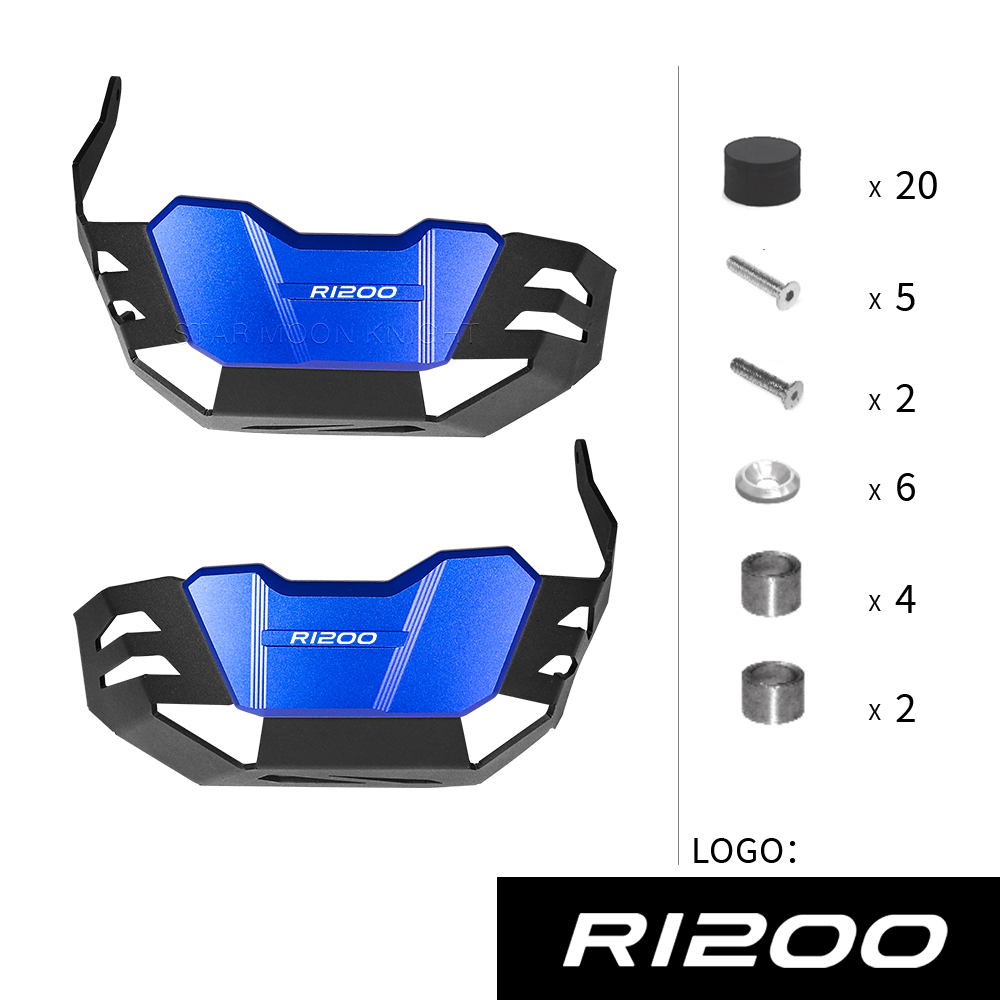 Para BMW R1200R R1200GS R 1200 GS R RnineT R nineT protectores de motor de motocicleta protectores de culata cubierta protectora de cilindro