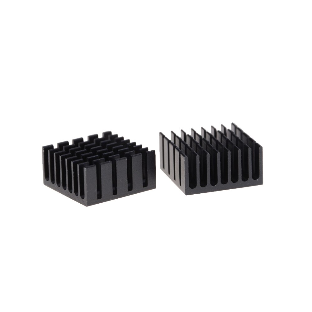 10 stk/parti 20mm x 20mm x 10mm køleplader køleplader køler aluminium radiator sort farve