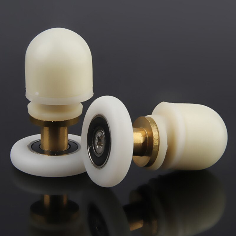 8 stuks 2m deursrollen voor onder en boven de douchedeur, rol/loper/wiel vervangende douchedeur met enkel wiel