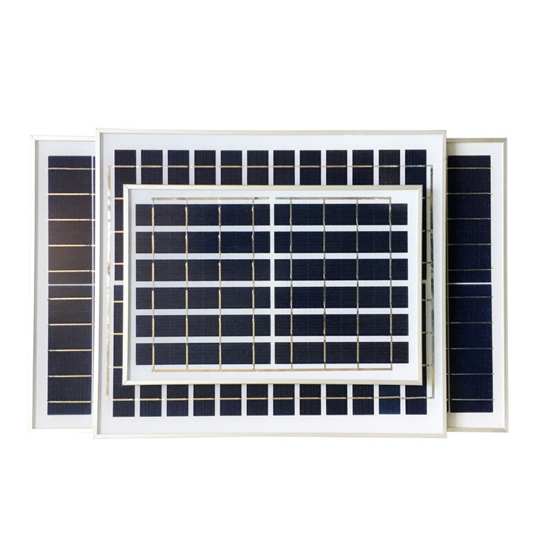 12V 30W Vertical Solar Panel Power Bank Glass Rigid Monocrystalline Cell Sun Power Waterproof USB Port Charger Home Roof Boat