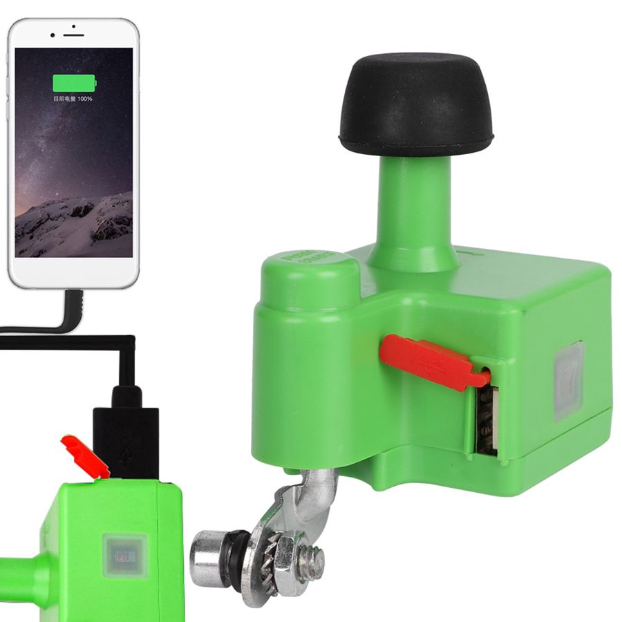 Fiets Elektrische Generator Cyclus Fietsen Usb Mobiele Dynamo Dc 5V-1A Output Ingebouwde 1000Mah Batterij Night Rijden apparatuur