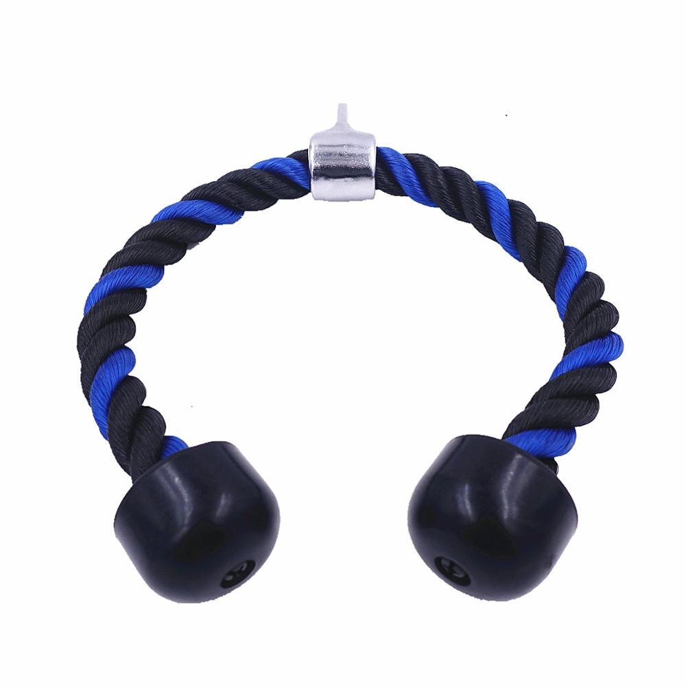 Corda para exercícios bíceps, treinamento a casa ou academia antiderrapante: Type-B Blue