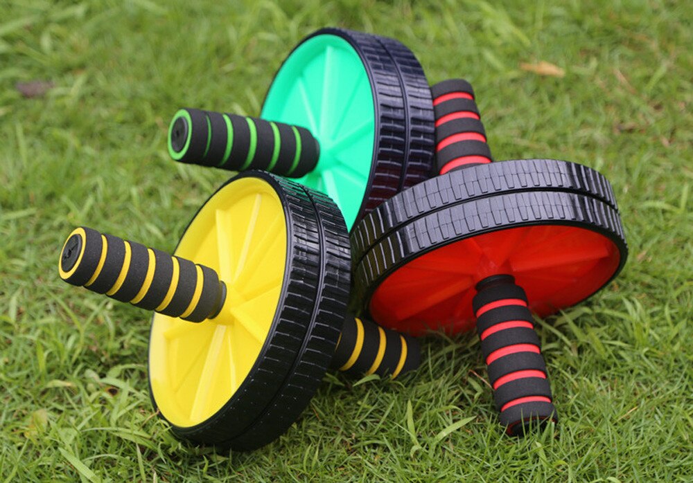 Novice AB Abdominal wheel abdominal training apparatus fitness gym exercise equipment at home press roller and Knee Pad#g20