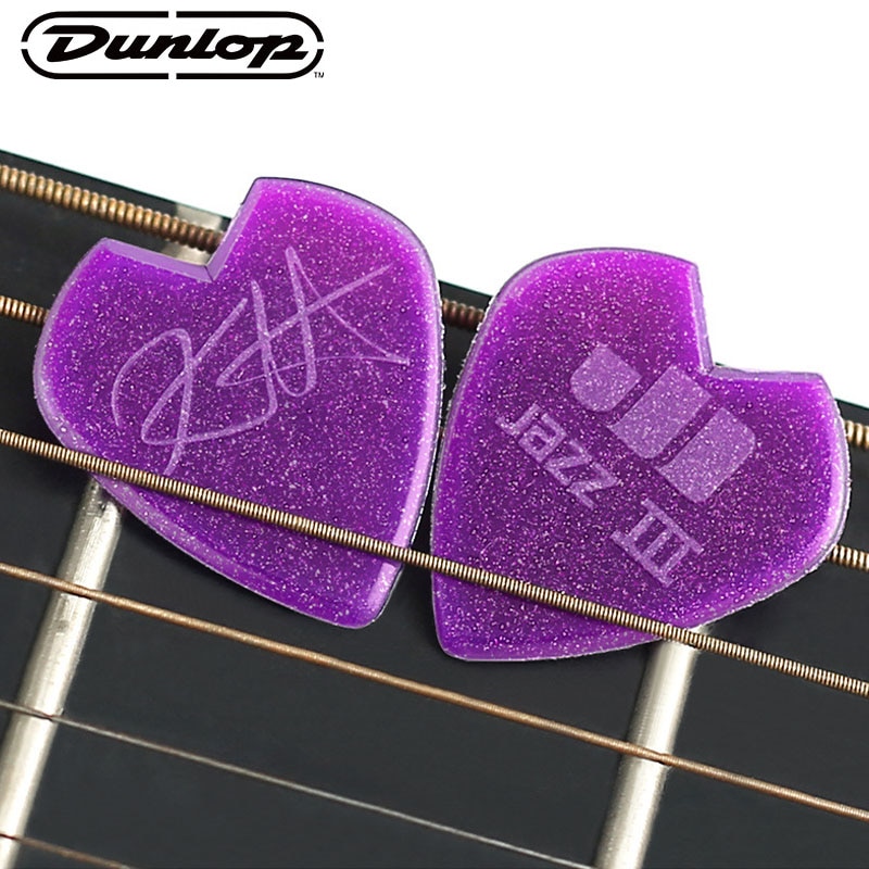 1 pc guitar picks dunlop kirk hammett signatur jazz iii 1.38mm guitar pick plectrum mediator akustiske elektriske guitar picks