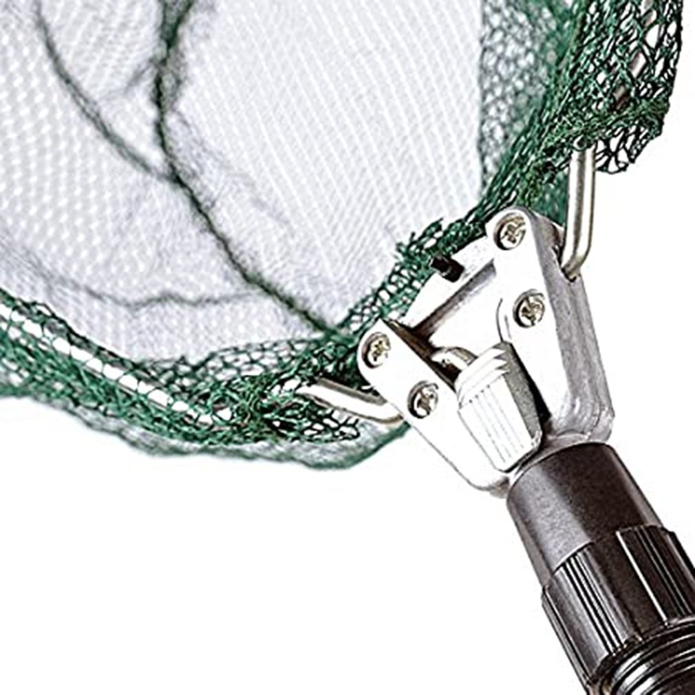 1.5m Foldable And Retractable Folding Net Integrated Aluminum Alloy Handle Dense Mesh Head Fishing Tackle