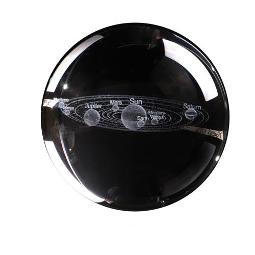 Kids Educational Solar System 3D Planets Miniature Crystal Ball Model Home Decor