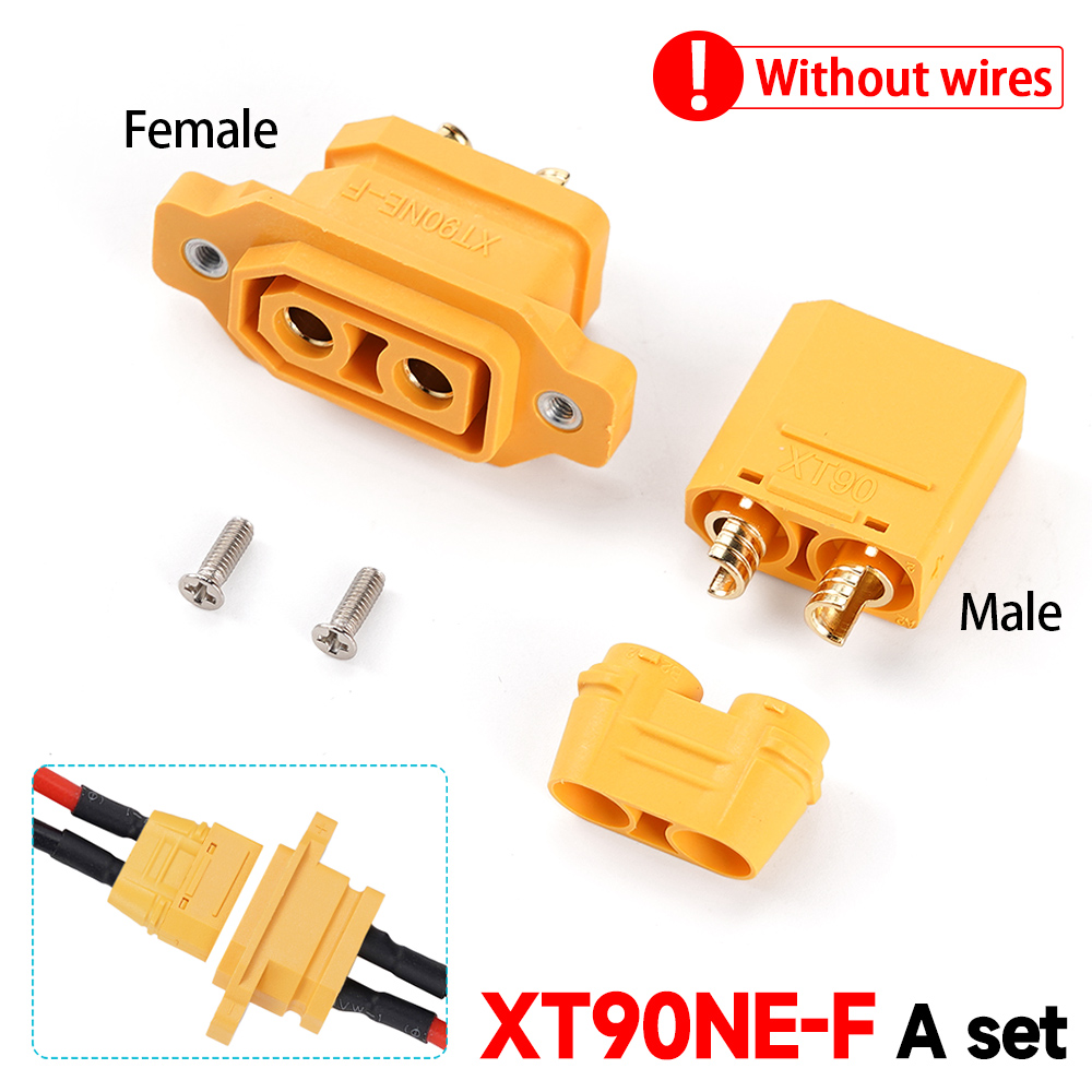 XT90NE-F Lithium-Batterie-Ladestecker Netz stecker fest männlich/weiblich Kopf geschweißt Typ Vergoldung Terminal neue Energie Stecker