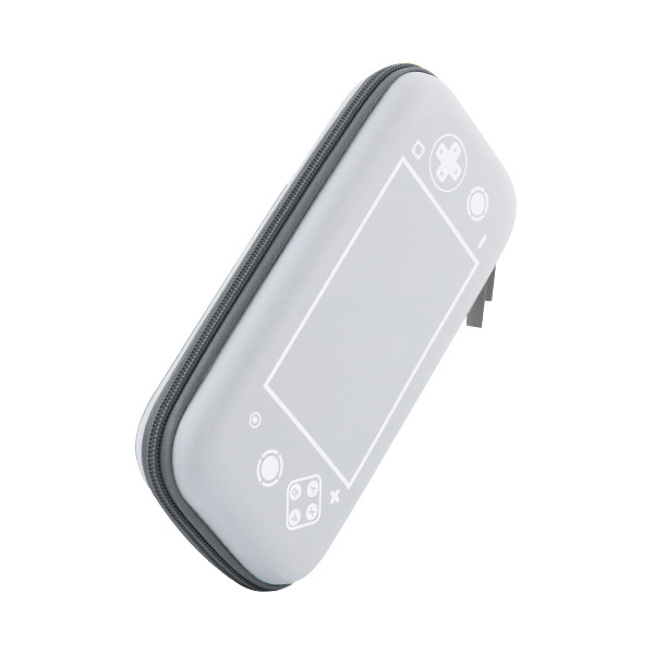 Tragbare, stoßfeste hartschalentasche für die nintendo switch lite spielkonsole – schutzhülle und aufbewahrungstasche: Grau -1