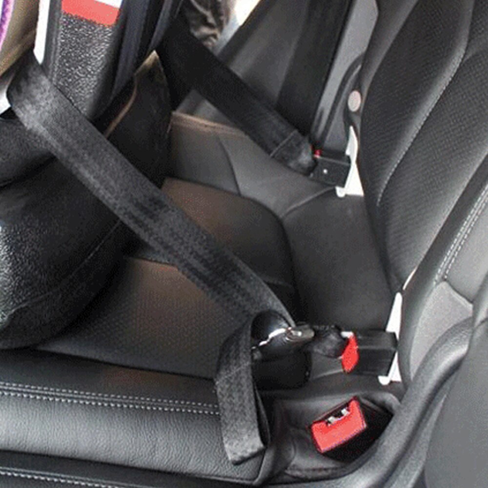 Fixeringsband justerbart 2- -punktsband isofix/låsgränssnitt anslutningsrem bil barnsäkerhetsbälte universal