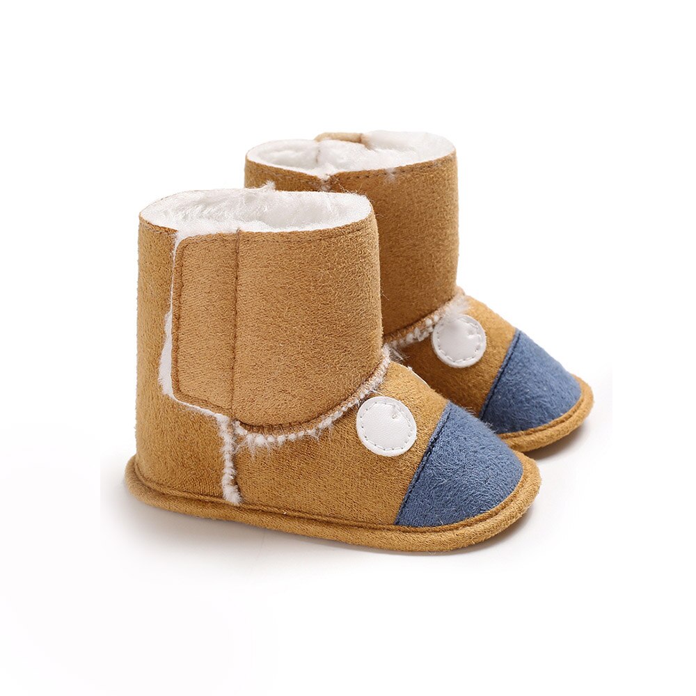 Baby Booties Hausschuhe für Winter Neugeborenen 0-18M Jungen Mädchen Infant Weiche Anti Slip Schnee Stiefel Schuhe: Grau / 12