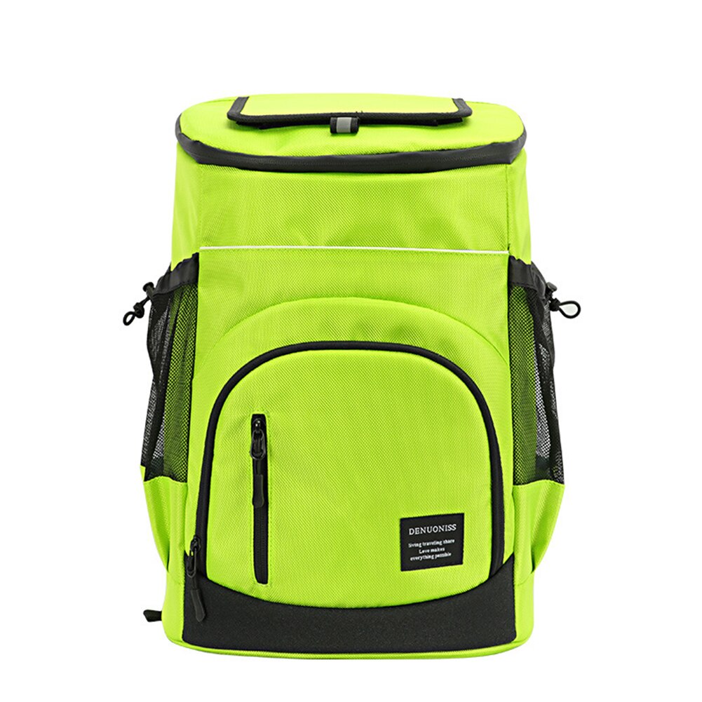 Picnic Insulation Backpack Lightweight Portable Drink Foog Cooler Bag Camping Travel Beer Carrier Rucksack 30L Large Capacity: green