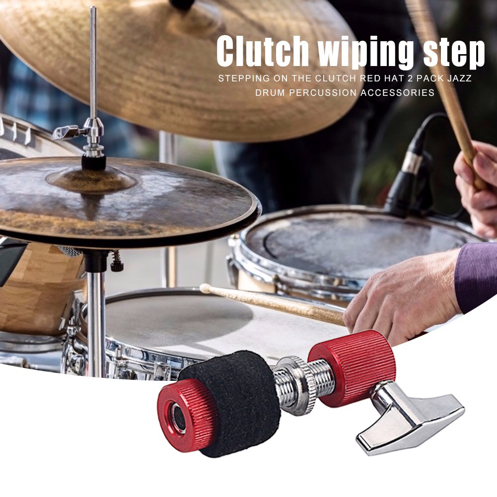 2 stk hi-hat clutch jazztromme cymbal clutch instrument erstatningsbeslag hi musikalske deler for musikkelskere spilletilbehør