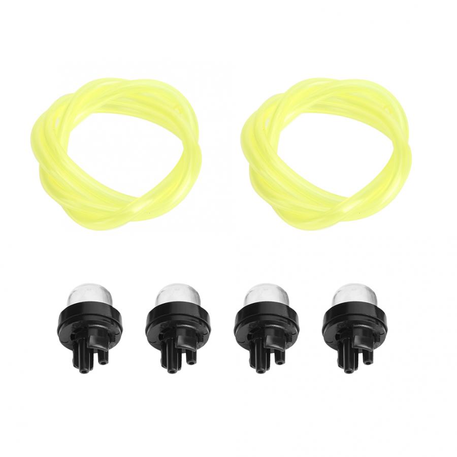 2Pcs Fuel Line with 5Pcs Primer Bulb Replacement Accessories Fit for Poulan Chainsaw Trimmer Fuel Line Primer Bulb: Default Title