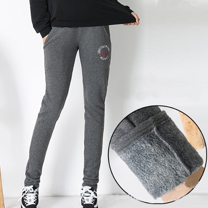 Pregnant Women Pants Winter Plus velvet Thickening Premama Maternity Wear Pants Warm Sports Trousers Leggings pregnancy clothes