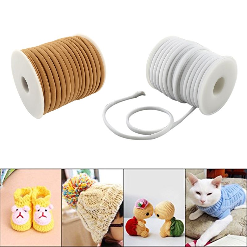 20M/Roll 5Mm Zachte Tiny Nylon Koord Draad Voor Armbanden Choker Diy Sieraden Craft