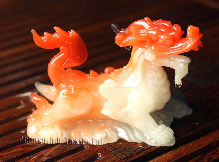 Mascotte allochroïque | kylin jaune, licorne chinoise, Fengshui, meilleurs , , arts et artisanat, ornement, thé pet,S1030B