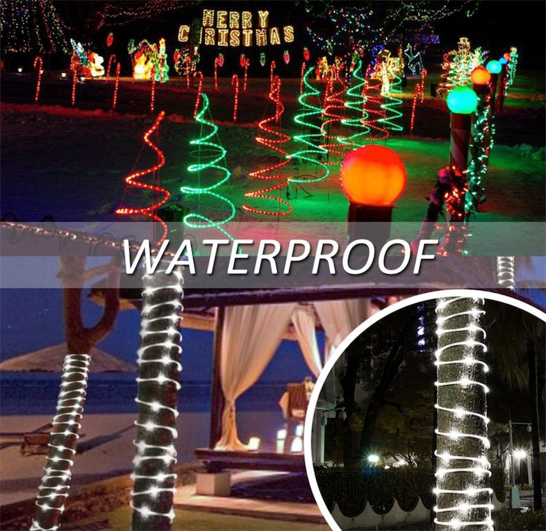 The longest Led Rainbow Tube Fairy String Rope Light Garland Outdoor lighting For String Garland Xmas Festival Party decor