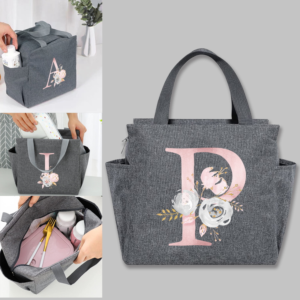 Izolowana torba na lunch Cooler Lunch Box Przenośna izolowana płócienna torba Bento Pack Termiczna torba na żywność Piknikowa torba na ryż dla kobiet i dzieci