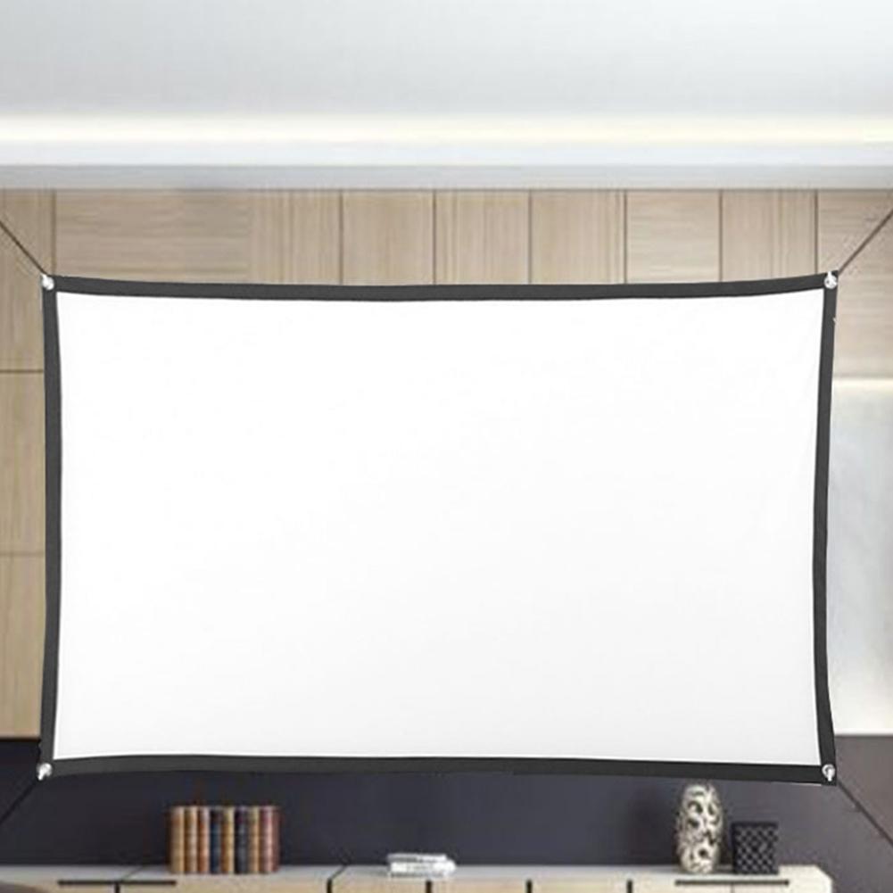 Écran pour projecteur écran réfléchissant PVC rideau extérieur écrans de projecteur extérieur pour Home cinéma fournitures d'intérieur en plein air