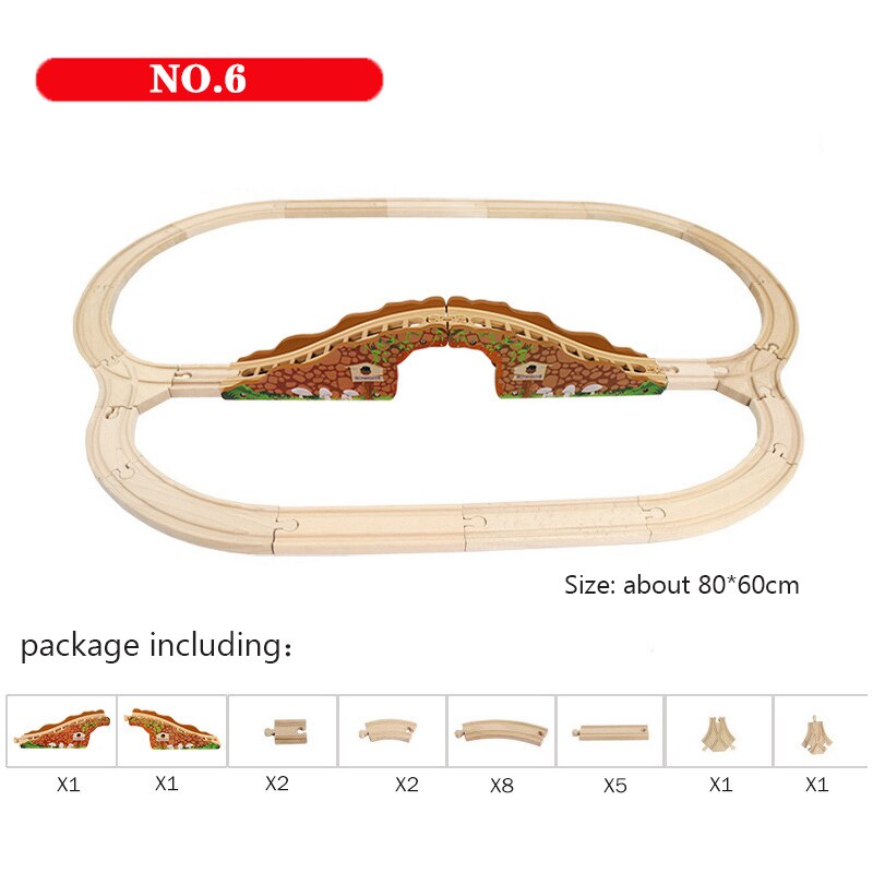 Thomas e Gli Amici Treni di Legno Impiombato Scena Pista pista ponte vestito in forma giocattolo Di Legno treno e thomas treno Giocattolo per bambini regalo: 6