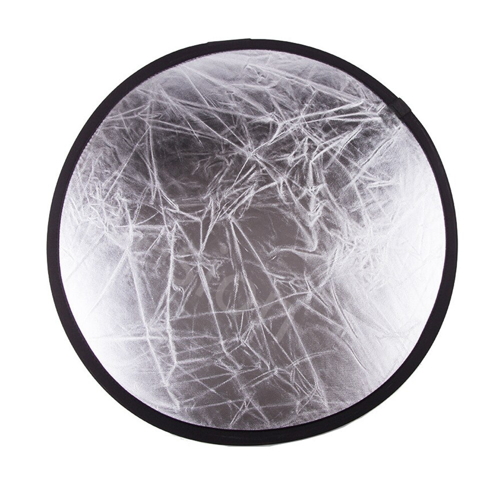 2 In 1 Photo Diffuser Gold Silver Light Reflector Round Durable With Storage Bag Folding Studio Photography Multi Disc Nylon