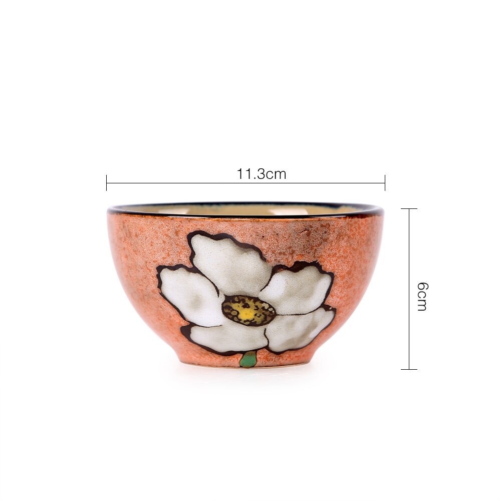 Ceramic Soup Basins Soup Bowl Fruit Salad Bowls with Lids Hotel Restaurant Tableware Snack Desserts Tray Cooking Plates: 4.5 inch 3