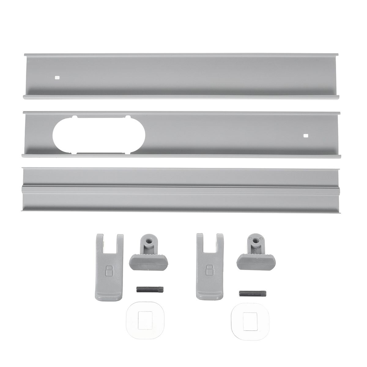 130/190cm Portable Air Conditioner Accessories Adjustable Window Air Seal Auto Lock Air Outlet Exhaust Vent Pipe Hose Connector: 3Pcs 190cm Plates