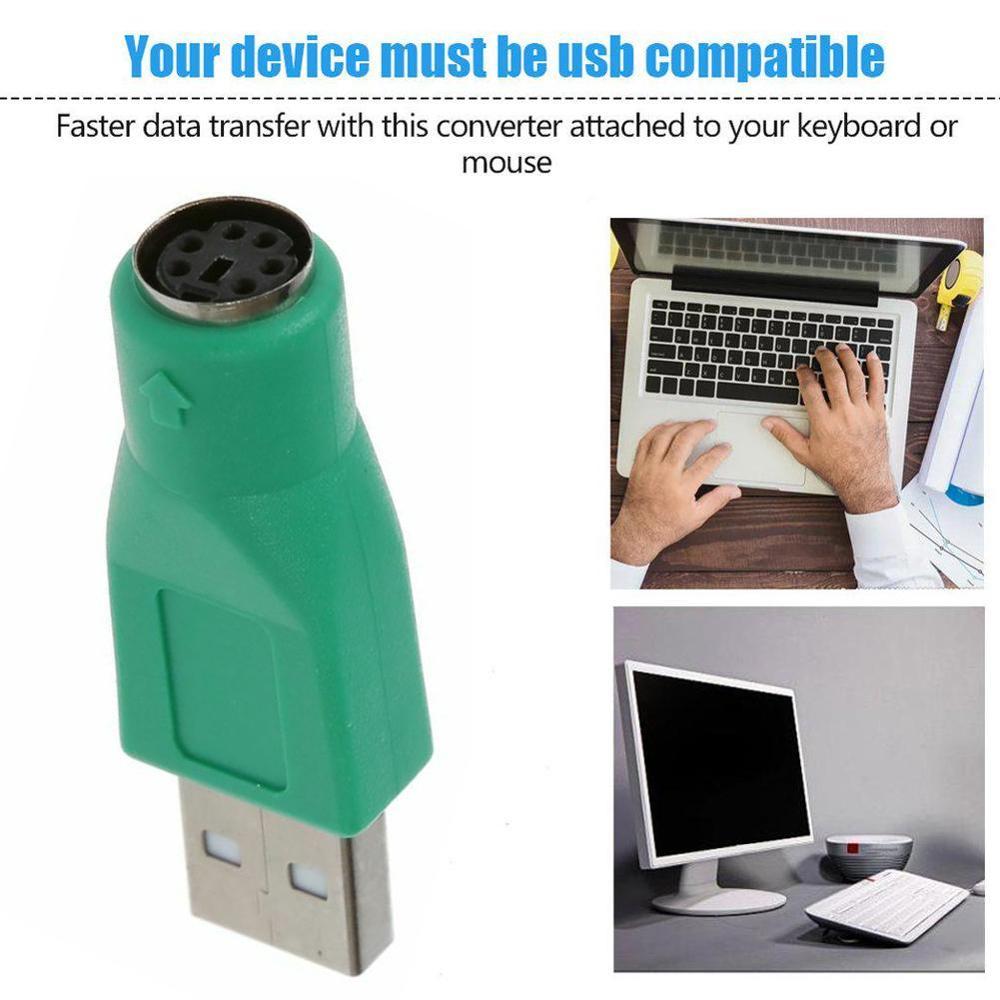 1PCS USB Female to PS2 Mini Din 6 pin Male Adapter Converter keyboard Mouse Mice Futural Digital