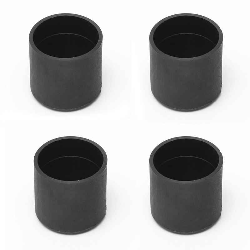 4 tapones protectores de goma para muebles, casquillo de silla antiarañazos: 22x24mm