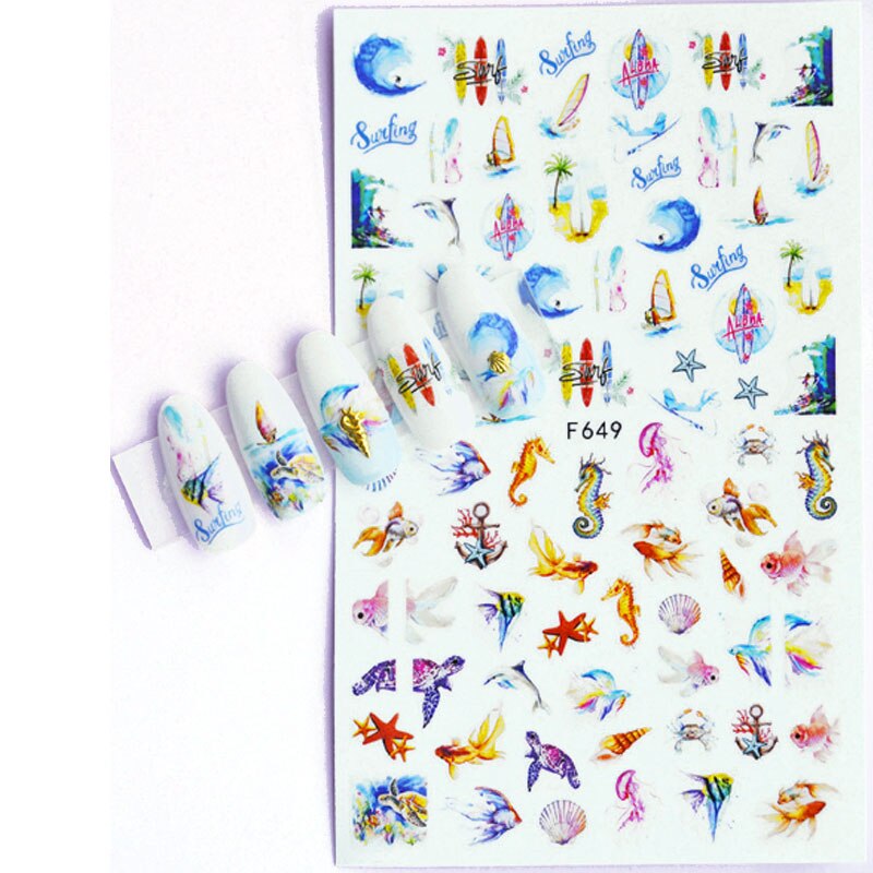 10 Stuks Vlinder Nail Sticker Valentijnsdag Nail Decal Rose Bloem Perzik Hart Vlinder