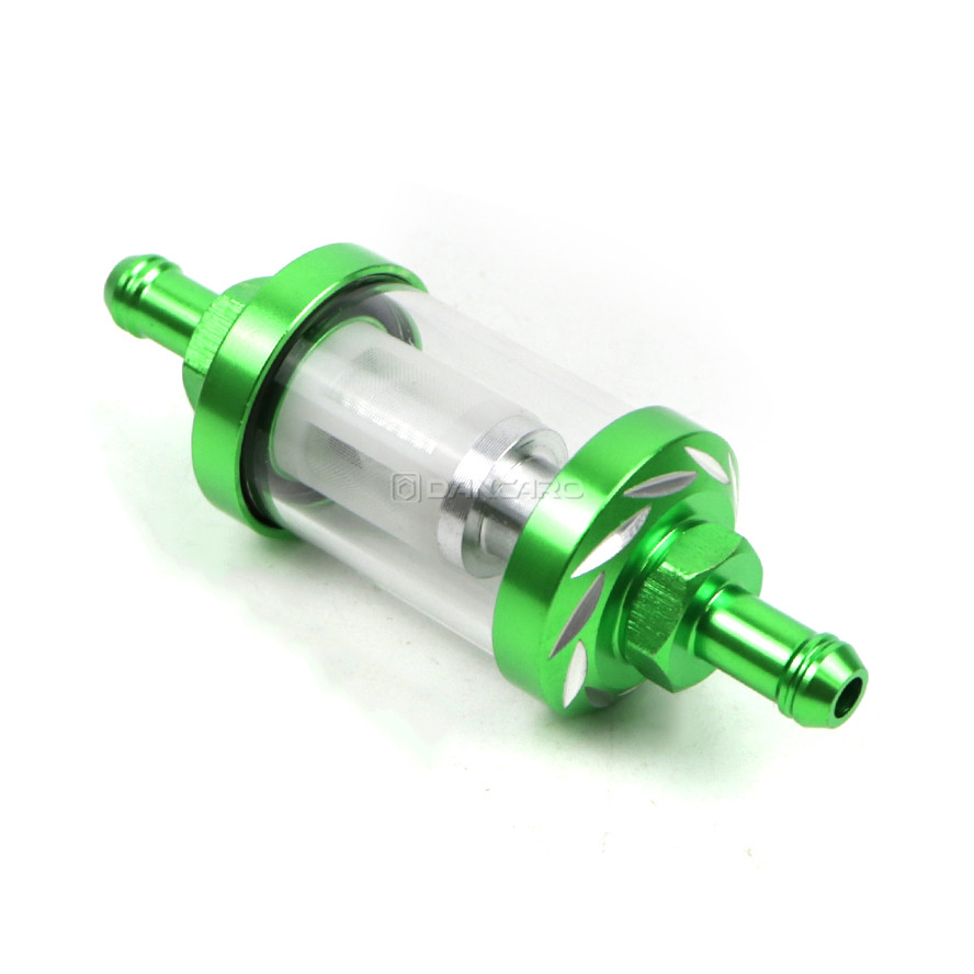 Filtro de combustible Universal para motocicleta, 8mm, motor en línea, carburador CNC, filtro de Gas y combustible, filtros de aceite para Motor, accesorios todoterreno ATV: Castaño