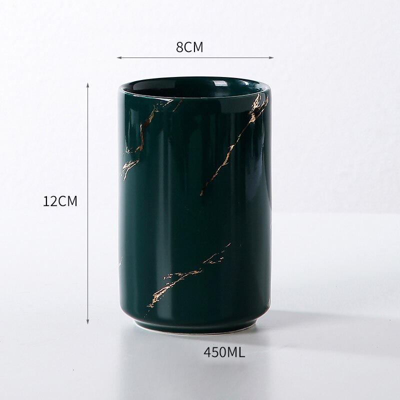 Toothbrush cup Couple gargle cup Wedding decorations Ceramic bathroom accessories Valentine's Day Family Hotel Supplies: I