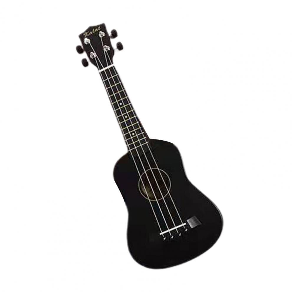 Ukelele soprano de madera de 21 pulgadas, instrumento musical de Bajo soprano para principiantes, cuello de guitarra exquisito de 4 cuerdas, para niños