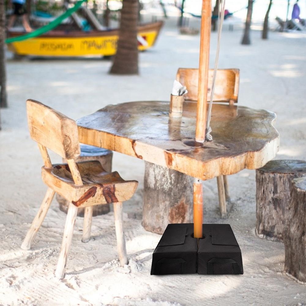 Outdoor Patio Umbrella Base Weight Bag Weatherproof Parasol Umbrella Heavy Duty Sand Bags Stand Base for Home Hotel Use