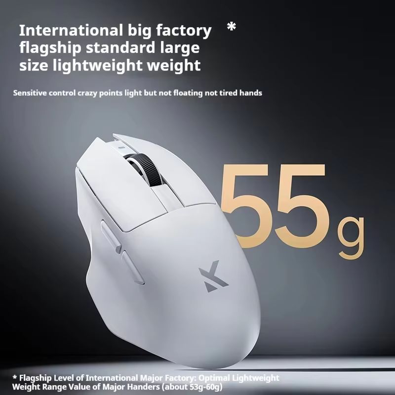 MCHOSE G7 Kabellose Maus, geringer Stromverbrauch, ergonomisches , leichte Gaming-Maus mit Drei-Modus-Verbindung, hohe Leistung